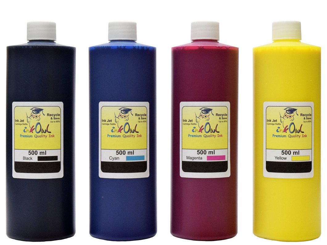 4x500ml Pigment-Based Ink for HP 970, 971, 972, 976, 980, 981, 982, 990 and others