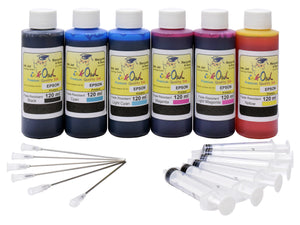 *FADE RESISTANT* 120ml Bulk Kit for EPSON CLARIA Printers