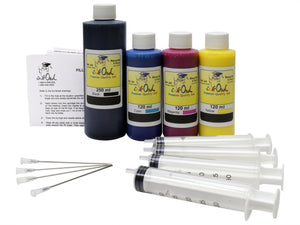 *PIGMENTED* 250ml/120ml Bulk Kit for HP 970, 971, 972, 973, 974, 975, 976, 980, 981, 982, 990, 991, 992, 993
