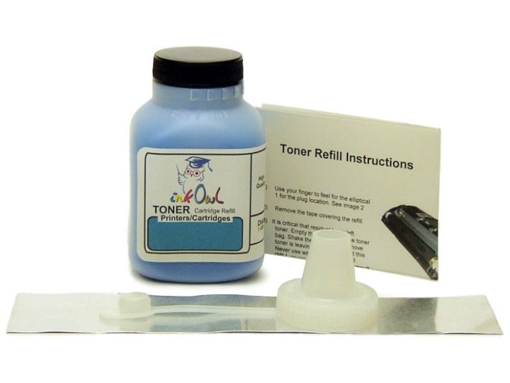 1 CYAN Toner Refill Kit for use in HP W2111A (206A), W2111X (206X), and others